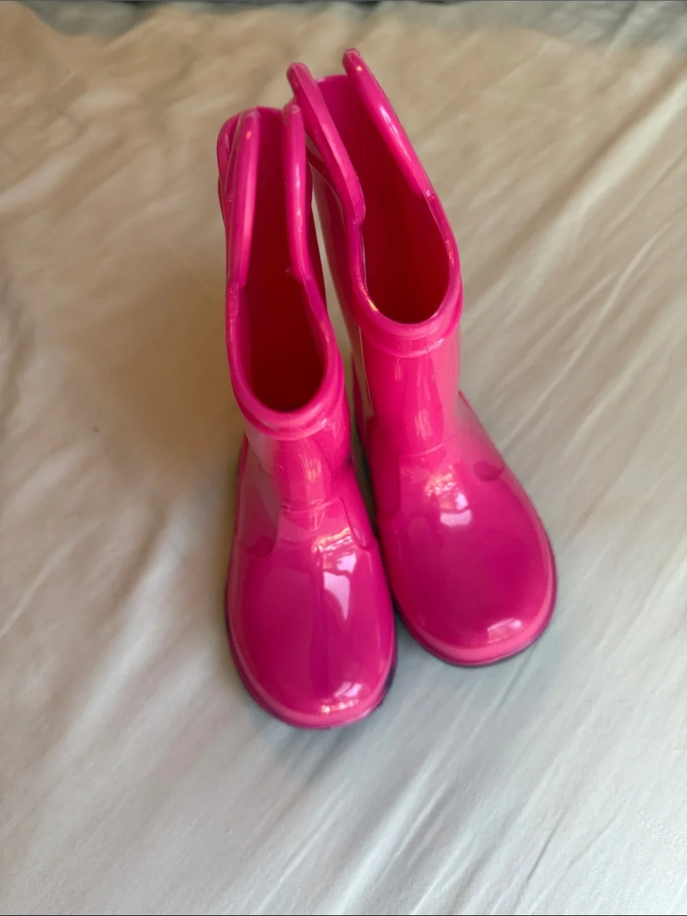 Falls Creek Bright Hot Pink Kids Rain Boots